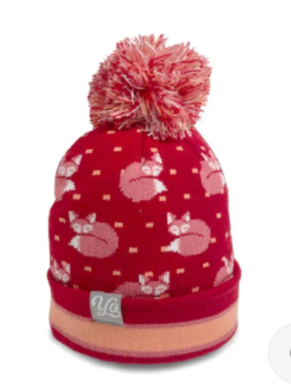 Yo Colorado Kids' Sleepy Fox Beanie Kids (2-7 yrs) Girls NWT Red Winter Hat